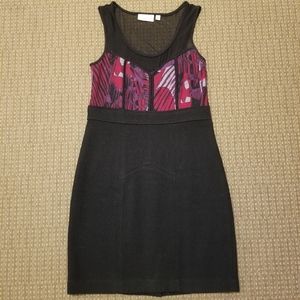 Kenar bodycon structured fitted dress mesh top